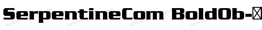 SerpentineCom BoldOb字体转换